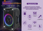 N-Gear FLASH1240 12'' Portable Karaoke Speaker with 1x Wireless Mic LED Lights USB & BT - Image 7