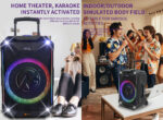 N-Gear FLASH1240 12'' Portable Karaoke Speaker with 1x Wireless Mic LED Lights USB & BT - Image 8