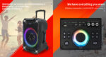 N-Gear FLASH1540 15'' Portable Karaoke Speaker with 1x Wireless Mic LED Lights USB & BT - Image 6