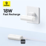 Baseus Powerbank 20W 5000mAh Plug-In Lightning 20W White - Image 6