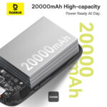Baseus Powerbank 30W 20000mAh Display QPow 2 White - Image 4