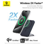 Baseus Powerbank Wireless 20W 5000mAh 15W Qi2+Stand PicoGo - Image 2