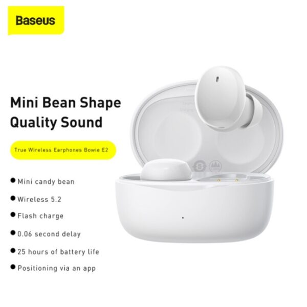 Baseus Headphones In Ear TWS Bowie E2 White - Image 8
