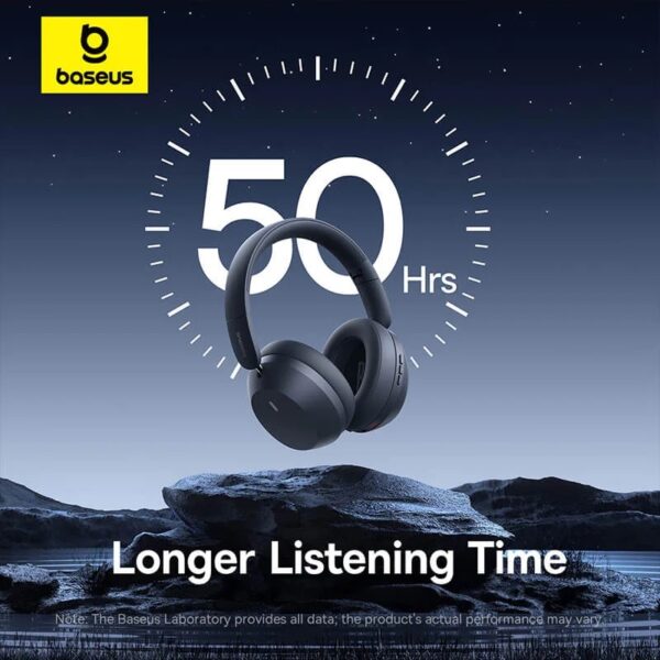 Baseus Headphones Over Ear Bass 35 Max Black - Image 4