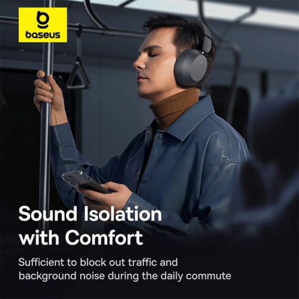 Baseus Headphones Over Ear Bass 35 Max Black - Image 5