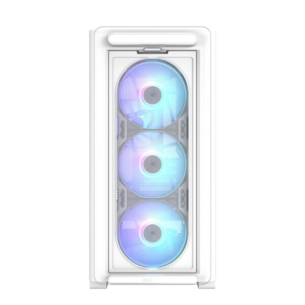 ASUS PC Case mATX Tempered Glass 4xARGB Fans A23 PLUS White - Image 2