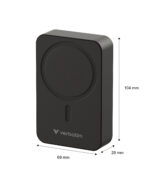 Verbatim Wireless Magnetic Powerbank Qi2 15W + 35W Wired Charging 20000mAH Black - Image 2