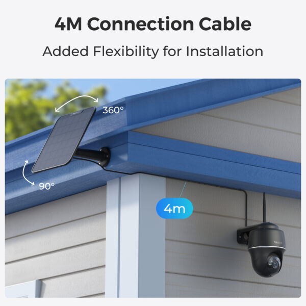 Reolink BPS Solar Panel 2 for Reolink Battery Cameras Black 6W (Type C) - Image 4