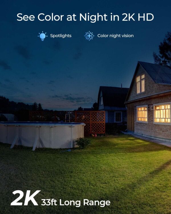 Reolink Argus 3 Pro White (B330) 5MP Outdoor Battery Camera with Solar Panel (Hard Bundle) - Image 3