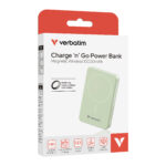 Verbatim Powerbank Wireless Magnetic 10000 Green 32228 - Image 4