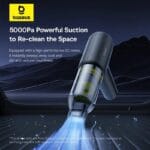 Baseus VA Vacuum Cleaner Car 5000pa Black - Image 12