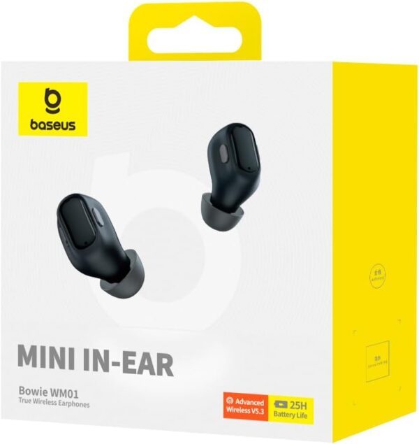 Baseus Headphones In Ear TWS Encok WM01 Black - Image 7