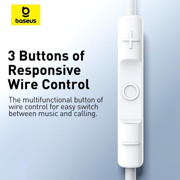 Baseus  Earphones Wired Type C Encok CZ17 White - Image 10