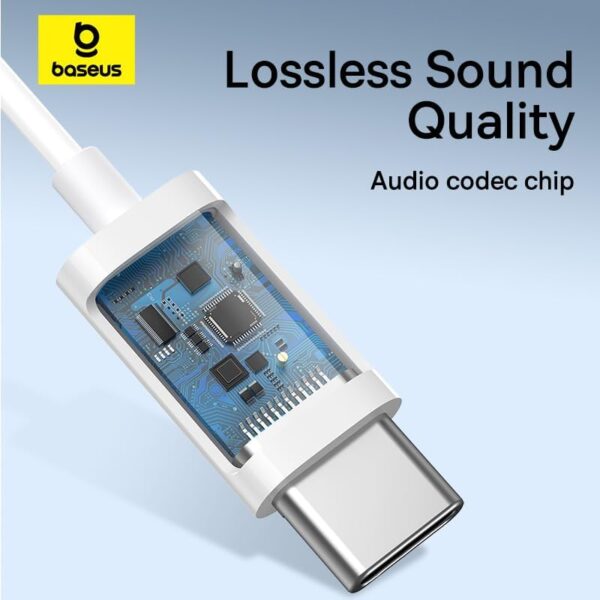 Baseus  Earphones Wired Type C Encok CZ17 White - Image 8