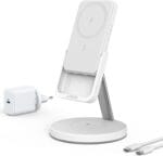 Anker PowerWave Mag-Go 2-in-1 5K Magnetic Powerbank And Wireless Stand 5000mAh White