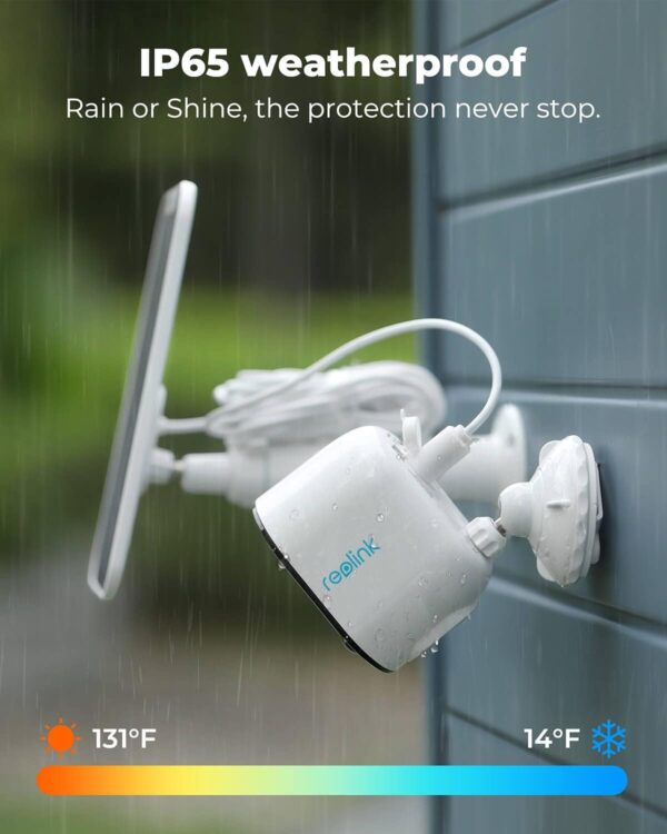 Reolink Argus 3 Pro White (B330) 5MP Outdoor Battery Camera with Solar Panel (Hard Bundle) - Image 2