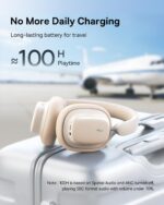 Baseus Wireless Headphones Over Ear ANC Bowie H1i White - Image 9