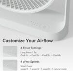 Jisulife Desktop Portable Fan FA27 Gray - Image 11