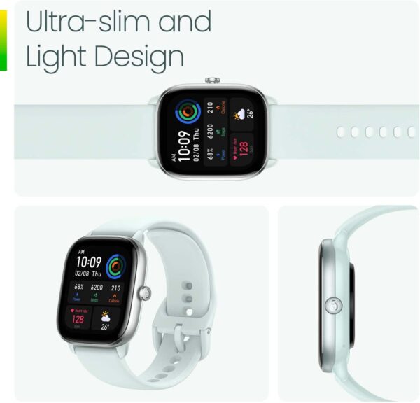 Amazfit GTS 4 Mini SmartWatch  White - Image 13