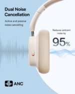 Baseus Wireless Headphones Over Ear ANC Bowie H1i White - Image 14