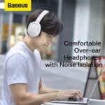 Baseus Wireless Headphones Over Ear Encok D02 Pro v2 White - Image 10