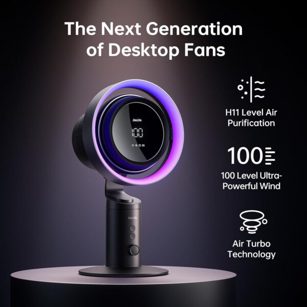 Jisulife Desktop Fan Pro3 Black - Image 2