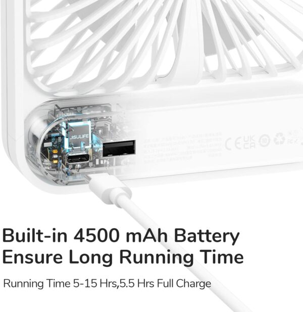 Jisulife Desktop Fan Powerbank Out FA26 White - Image 14