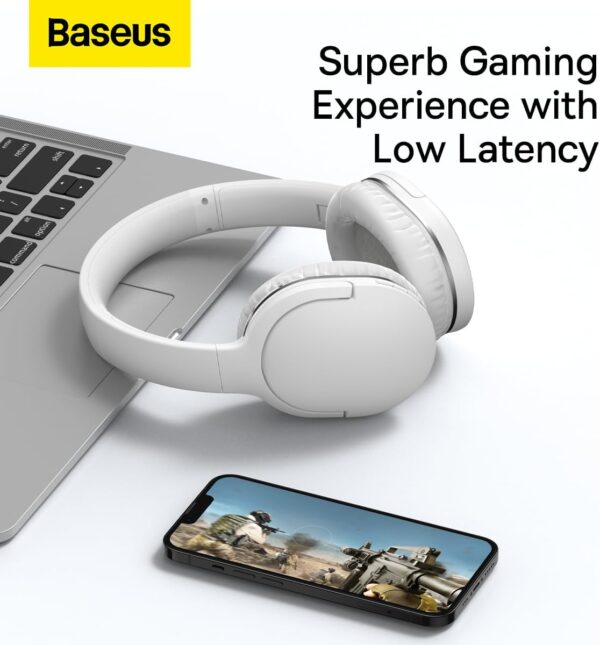 Baseus Wireless Headphones Over Ear Encok D02 Pro v2 White - Image 11