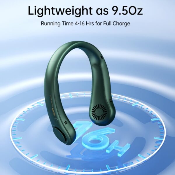 Jisulife Bladeless Turbine Neck Fan FA14 Green - Image 9