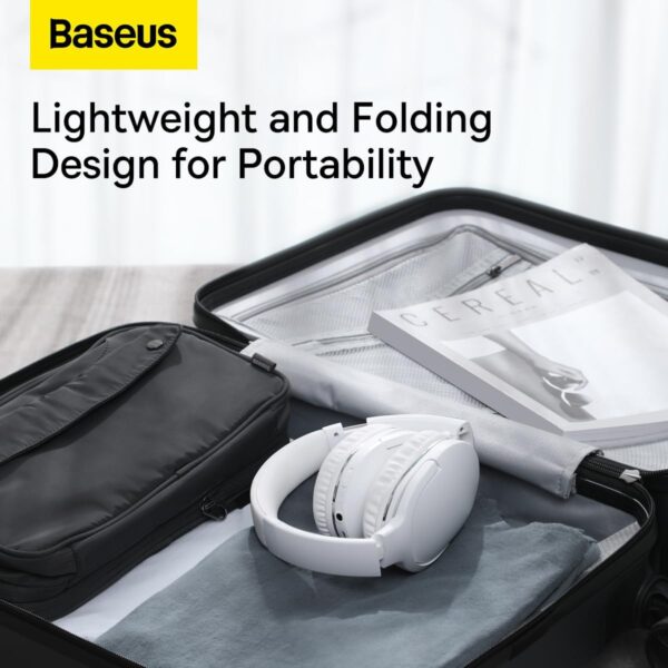 Baseus Wireless Headphones Over Ear Encok D02 Pro v2 White - Image 12