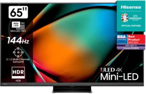 Hisense 65U8KQ 65'' 4K Smart QLED MINI LED 120hz Gaming TV