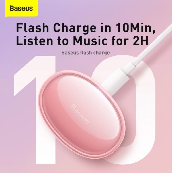 Baseus Headphones In Ear TWS Bowie E2 Pink - Image 13