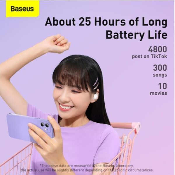 Baseus Headphones In Ear TWS Bowie E2 White - Image 11