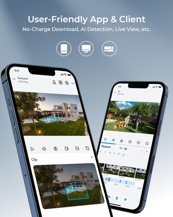 Reolink WIFI Outdoor Camera 4MP LUMUS - Image 13