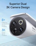 Baseus Security S1 Pro Outdoor Self Rotating Solar 3K 2-Cam Kit White - Image 5