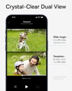 Baseus Security S1 Pro Outdoor Self Rotating Solar 3K 2-Cam Kit White - Image 6