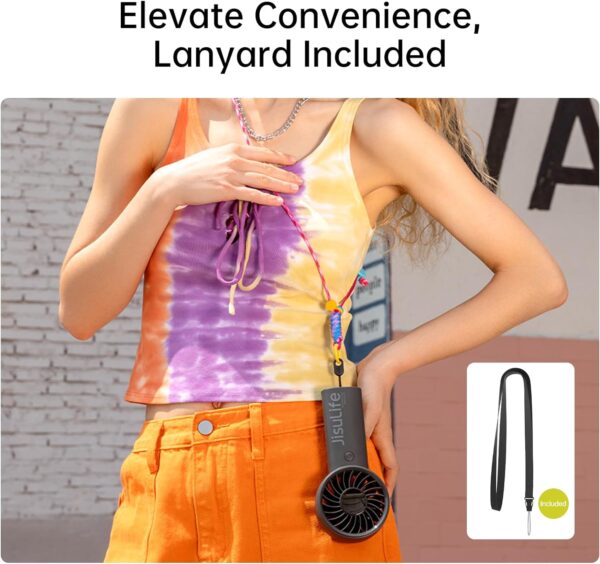 Jisulife Portable Personal Fan LIFE 4 Grey - Image 12