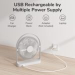 Jisulife Desktop Portable Fan FA27 Gray - Image 15