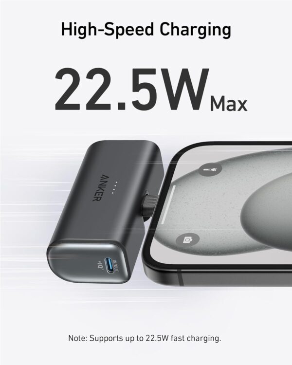 Anker Mobile Powerbank 5,000mAh Nano 22.5W Built-In USB-C - Image 6
