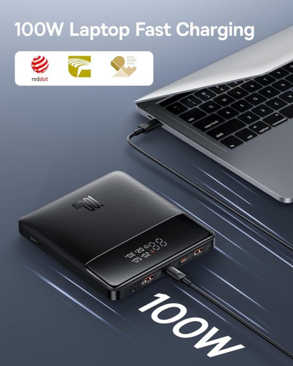 Baseus Powerbank 100W 20000mAh Display BLADE Black - Image 9