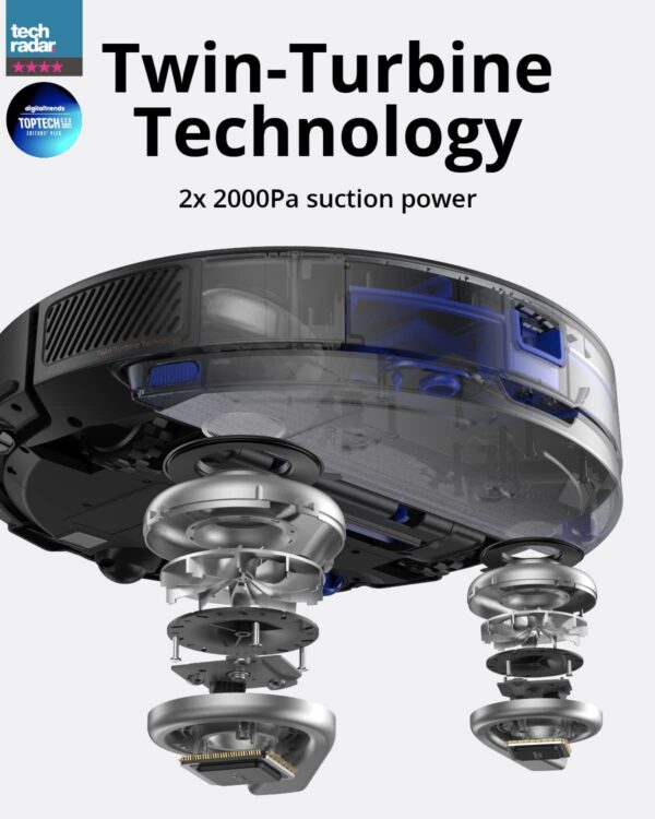 Anker Eufy RoboVac X8 Twin Turbine Laser Navigation Hybrid Robot Cleaner - Image 14