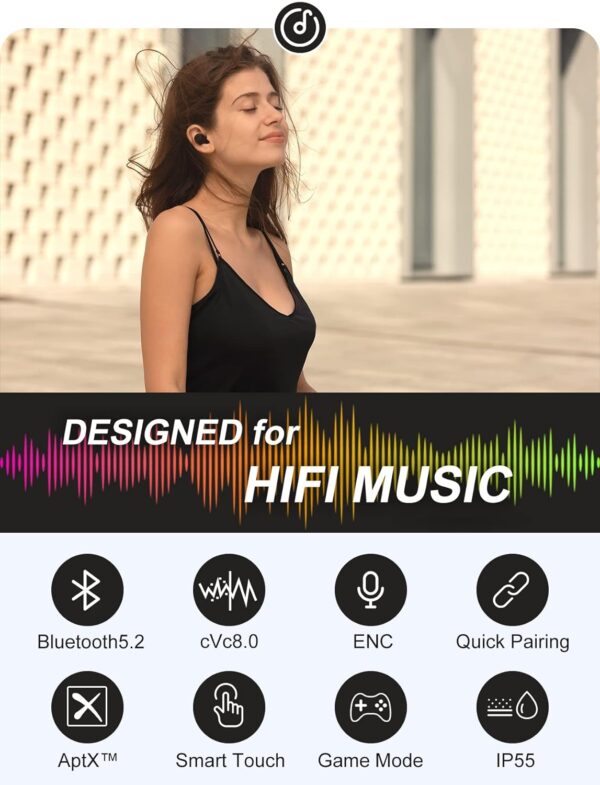 Edifier X3S TWS Earbuds BT5.2 Black - Image 8