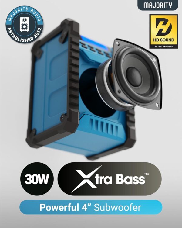 Majority LANDBEACH Portable Rugged Speaker FM-BT IP65 Waterproof 20hr Battery with PowerBank function - Image 2