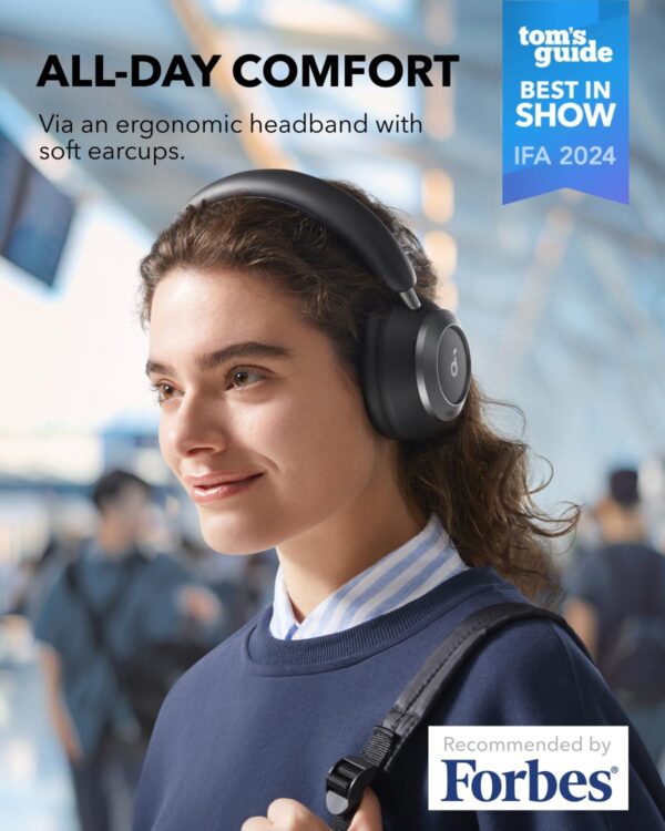 Anker Soundcore Headphones HiRes Space One Pro Black - Image 4