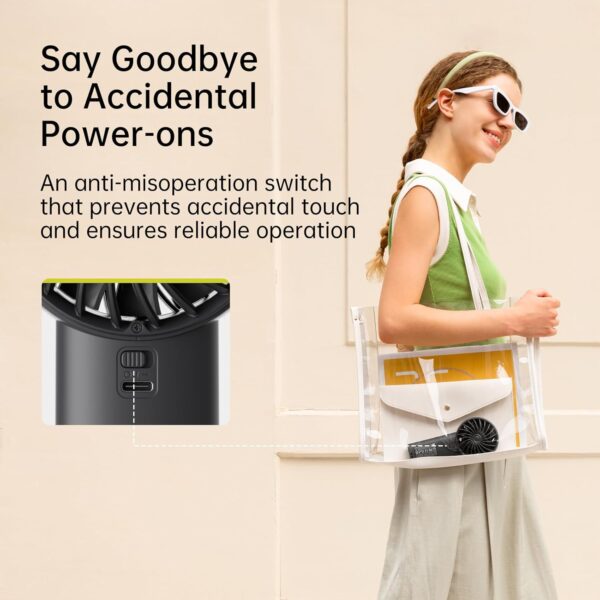 Jisulife Portable Personal Fan LIFE 4 Grey - Image 14