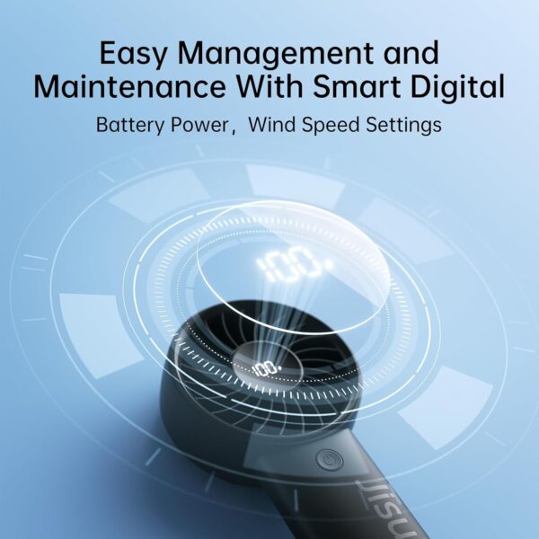 Jisulife Portable Personal Fan LIFE 4 Grey - Image 9