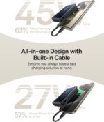 Baseus Powerbank Wireless 45W 10000mAh NOMOS Qi2-Stand Black - Image 3