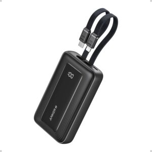 Anker Mobile Powerbank 10000 A1680G11 30W USB-C+Lightning Black