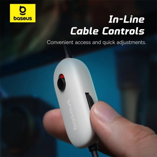 Baseus Headphones Wired Gaming 3.5mm GoPlay 1 Max White - Image 4