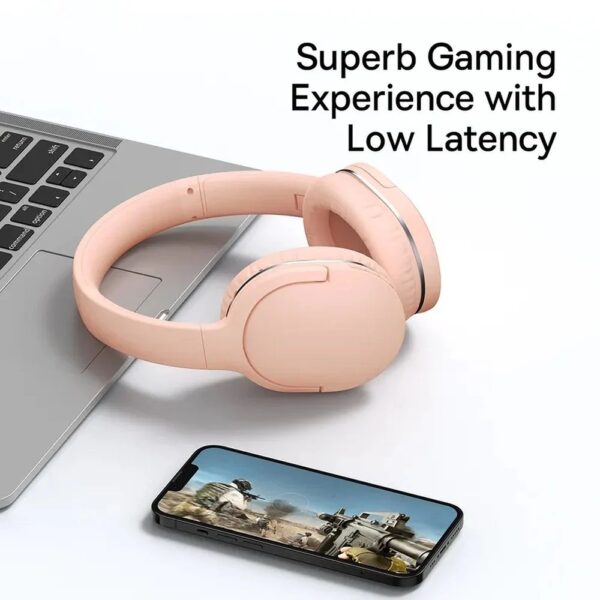 Baseus Wireless Headphones Over Ear Encok D02 Pro v2 Pink - Image 7